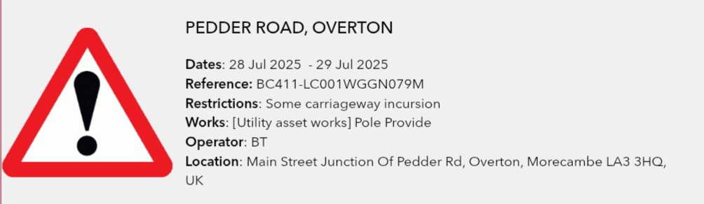 Road works